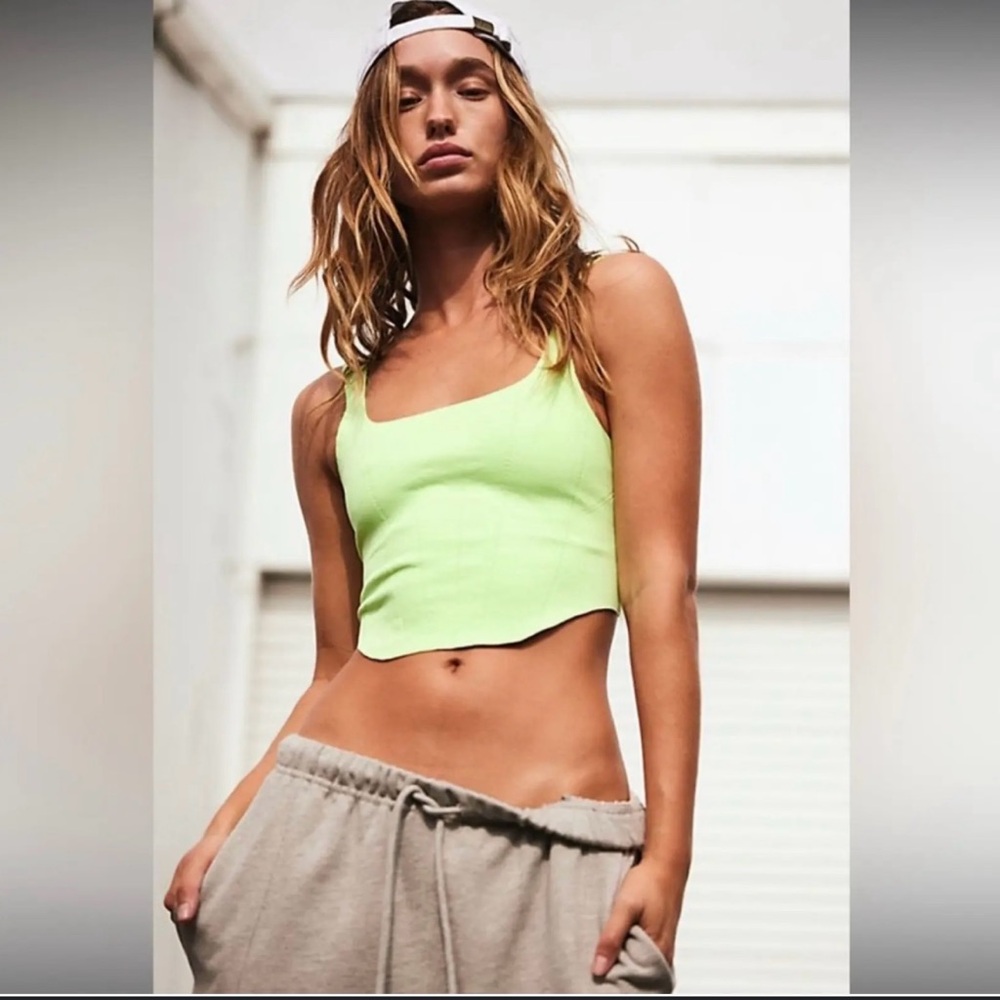FP Movement by Free People Lime Crop Top